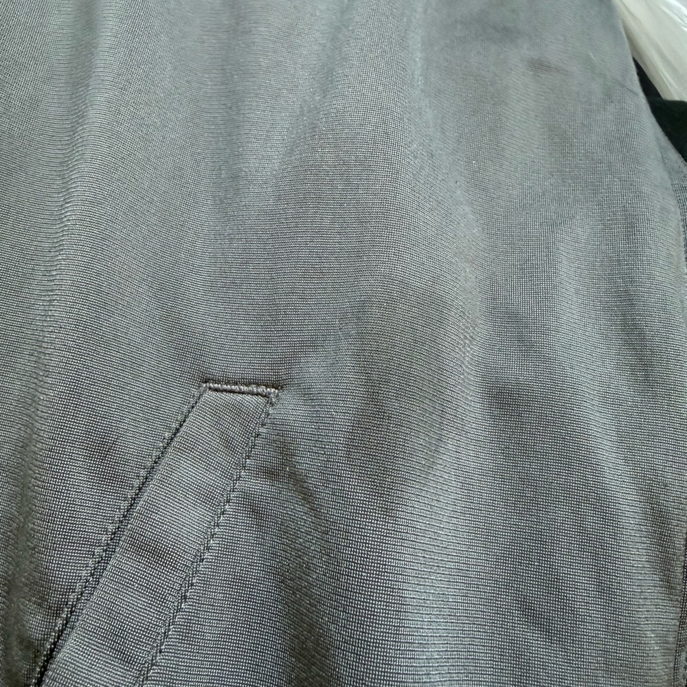 Adidas Charcoal Jacket with White Stripes - Picture 7 of 7